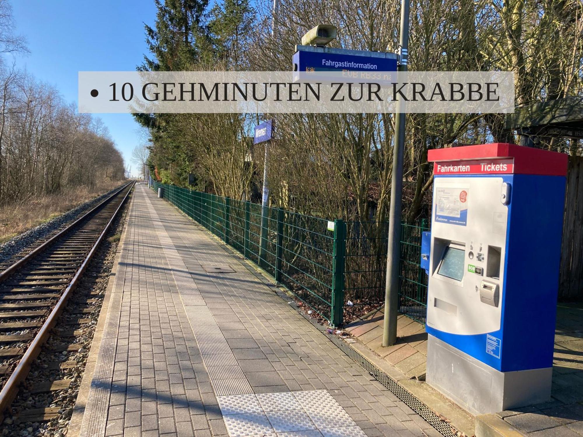 Haus Krabbe Zimmer Ohne Kueche, Fuer 1-2 Personen, Doppelbett, Zentral Gelegen Zwischen Cuxhaven Und Bremerhaven, Hunde Kostenfrei Willkommen, Kostenfreier Parkplatz Wremen Bagian luar foto