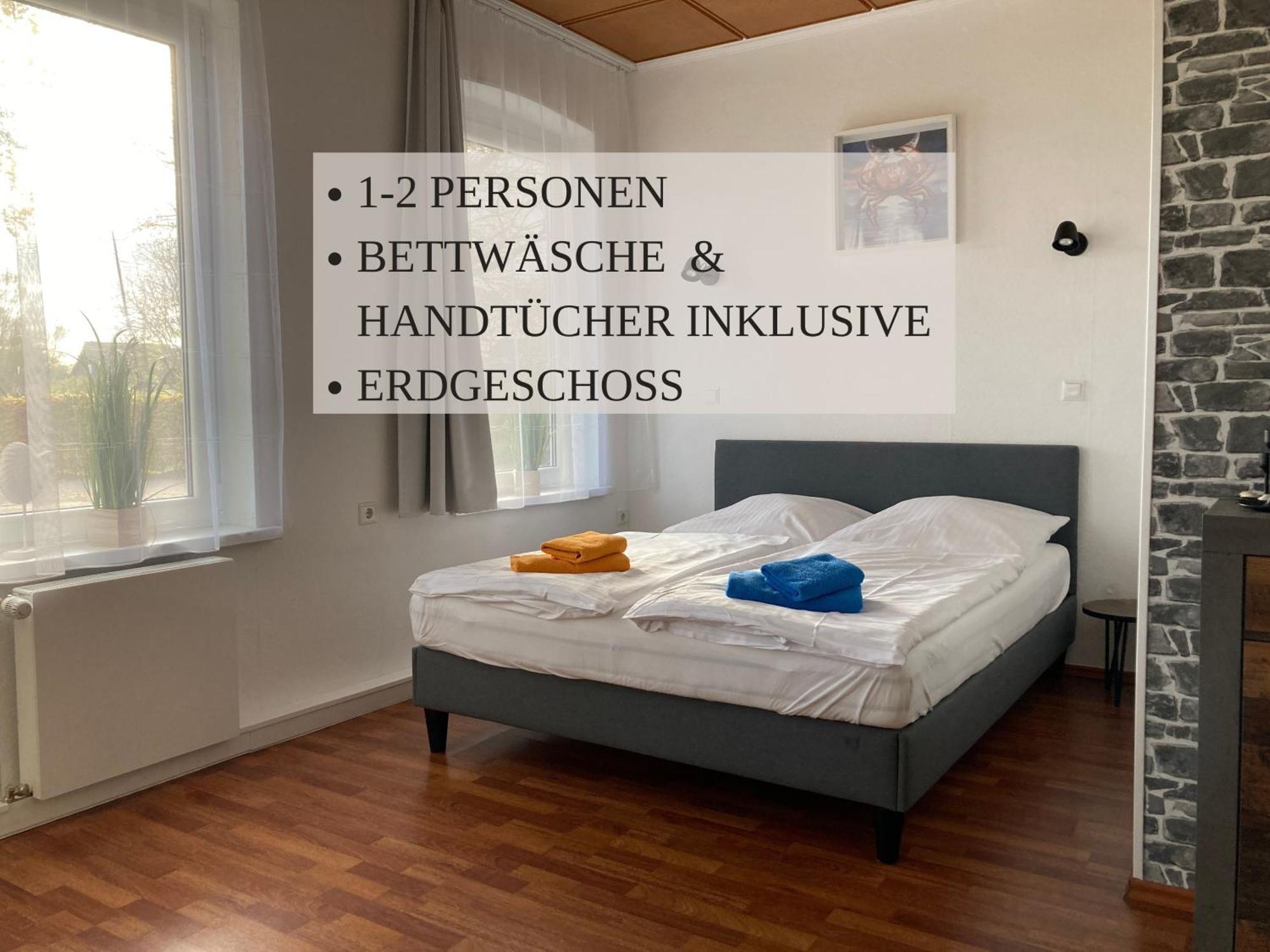 Haus Krabbe Zimmer Ohne Kueche, Fuer 1-2 Personen, Doppelbett, Zentral Gelegen Zwischen Cuxhaven Und Bremerhaven, Hunde Kostenfrei Willkommen, Kostenfreier Parkplatz Wremen Bagian luar foto